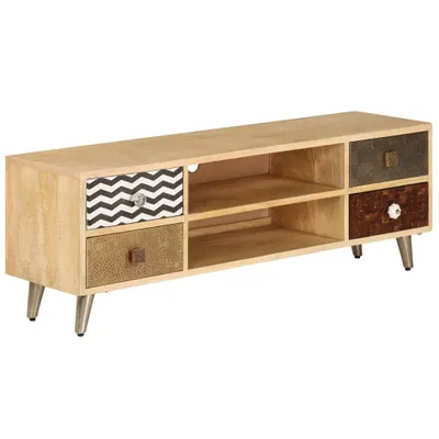 Produktbild von vidaXL TV-Schrank 120x30x40 cm Massivholz Mango