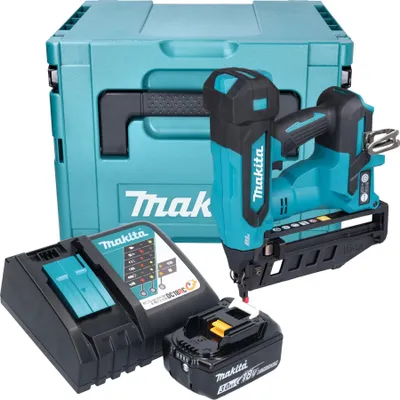 Produktbild von Makita DBN 601 RF1J Akku Nagler 18 V 19 - 64 mm Brushless + 1x Akku 3,0 Ah + Ladegerät + Makpac