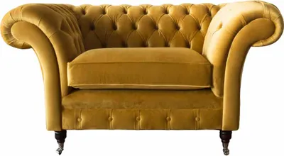 Productafbeelding van Chesterfield fauteuil, gestoffeerd met textiel, modern, woonkamer, luxe design, meubels