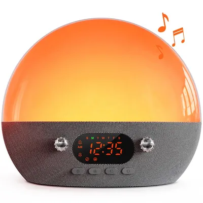 Produktbild von Sonnenaufgangswecker mit Nachtlicht, White Noise & App Steuerung, ideal für entspanntes Einschlafen