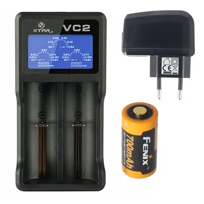 Zdjęcie produktu dla Bateria CR123A odpowiednia do kamery termowizyjnej FLIR Breach PTQ136 Bateria litowo-jonowa z ładowarką