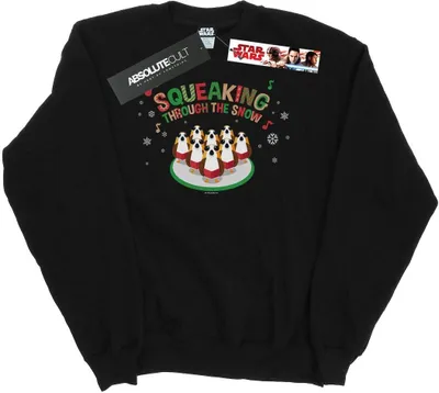 Produktbild von Star Wars - "The Last Jedi Squeaking Rolling Through The Snow" Sweatshirt für Herren BI46305 (M) (Schwarz)
