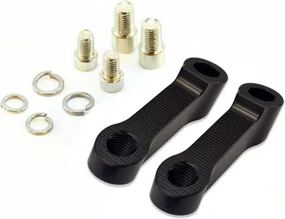 Productafbeelding van CNC-gefreesde aluminium adapter voor motorfietsspiegels, M10/M8, 1 paar. Motorfietsspiegelverlengstukken, spiegelsset voor elektrische voertuigen