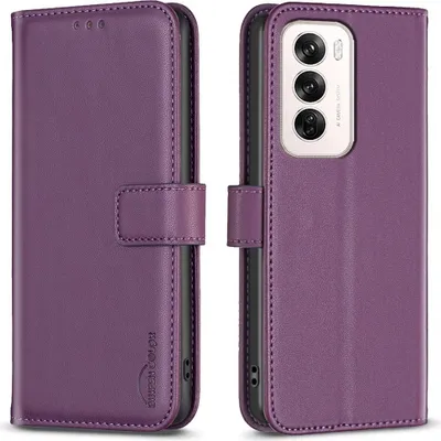Produktbild von OPPO Reno12 Hülle - BINFEN Klapphülle - Violett