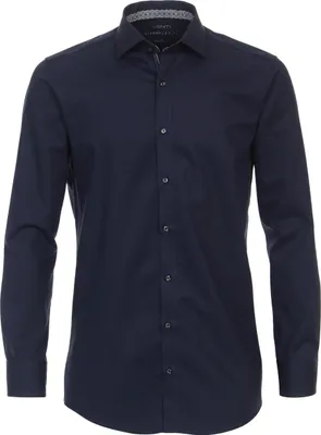 Produktbild von VENTI Herren Businesshemd Langarm Kent Modern-Fit Marine 42