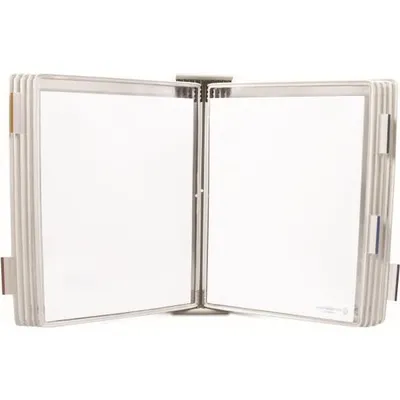 Produktbild von tarifold Wand-Sichttafelsystem 424102 DIN A4 weiß mit 10 St. Sichttafeln