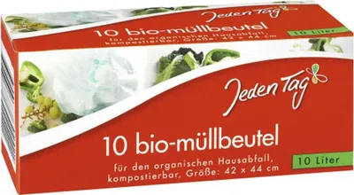 Produktbild von Jeden Tag -Müllbeutel Folienbeutel aus Maisstärke 10L
