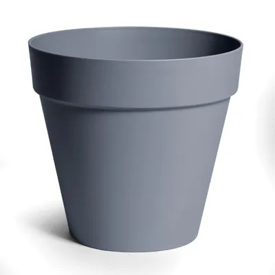 Produktbild von Mega Collections Pflanzkubel/Blumentopf - Kunststoff - grau - D34 cm