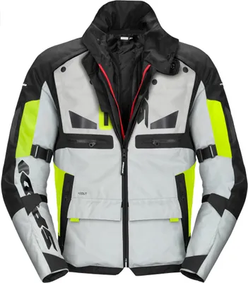 Zdjęcie produktu dla Tekstylna kurtka motocyklowa Spidi Crossmaster, biały/żółty, M
