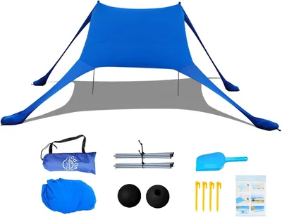 Obrázok produktu pre Plážový stan 2 x 2,1 m, SPF 50, s pieskovými vakmi, na pláž