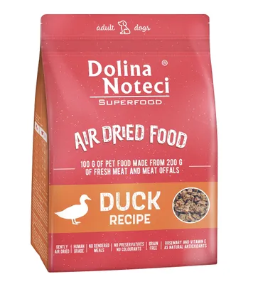 Zdjęcie produktu dla Dolina Noteci Superfood Air Dried Pies Danie z kaczki 1kg