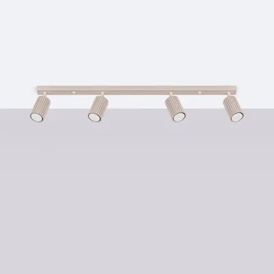 Zdjęcie produktu dla Spot reflektor natynkowy KARBON taupe 4xGU10x10W aluminium wym:16,5x81x6,5cm IP20 Sollux Lighting