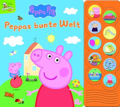 Produktbild von Peppa Pig - Peppas bunte Welt - Interaktives Pappbilderbuch mit 10 lustigen Geräuschen