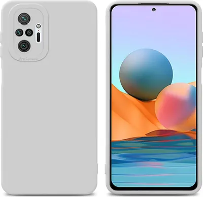 Produktbild von Cadorabo Hülle für Xiaomi RedMi NOTE 10 PRO Schutz Hülle in Weiß TPU Silikon Etui Case Handyhülle