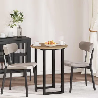 Zdjęcie produktu dla Maison Exclusive - Blat stołu, średnica 60 cm, grubość 1,5 cm, okrągły, płyta drewnopochodna, imitacja dębu "Artisan"