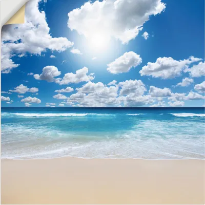 Produktbild von ARTland Wandbild, selbstklebend Großartige Strandlandschaft Größe: 40x40 cm