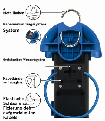 Zdjęcie produktu dla Electraline 62576 – Profesjonalna listwa gniazdowa do użytku zewnętrznego, z gniazdami CEE