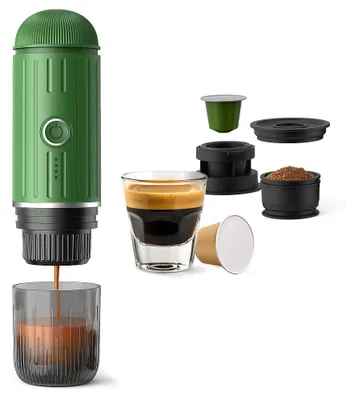 Tragbare Espressomaschine, 19 bar, USB-C, selbstheizend, Camping