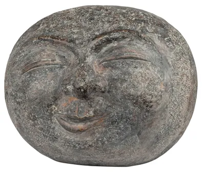 Produktbild von Formano Deko Kopf Steinoptik Mondgesicht Skulptur 50X45 cm aus Magnesia Gesicht