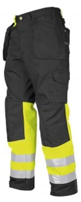 Produktbild von Projob - "6502" Arbeitshosen für Herren/Damen Unisex, hohe Sichtbarkeit ET1207 (31R) (Gelb/Schwarz)