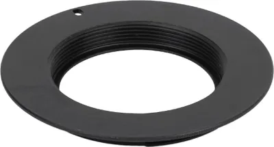 Productafbeelding van Adapterring, aluminiumlegering, 6,5 x 6,5 x 0,8 cm, duurzaam, zwarte coating voor lenzen, compatibel met Canon EOS M42