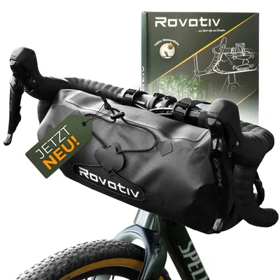 Produktbild von Rovativ® - Bikepacking Lenkerrolle [9,5L] 100% Wasserdicht, für Gravelbike