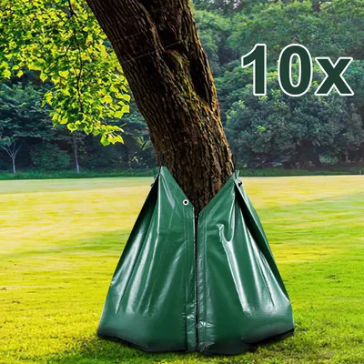 Produktbild von treebag 10 Stück Bewässerungssack 75L Bewässerungsbeutel Wassersack für Bäume Grün