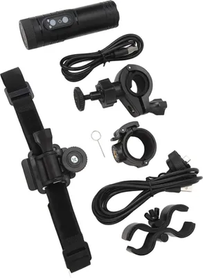 Produktbild von 4K Action Kamera Wasserdicht Fahrrad Motorrad Helm Anti Shake Sport DV mit Ladekabel Halterung Fahrrad H68B Schwarz