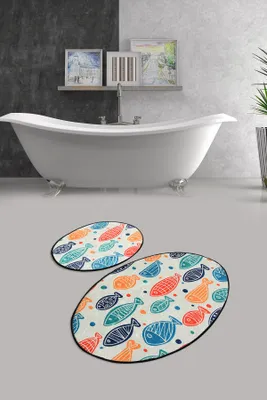 Immagine prodotto di Mijolnir, Fish- CHL1544, Colorato, Tappetini da bagno, 700 gr/m², 100% micropolyamide