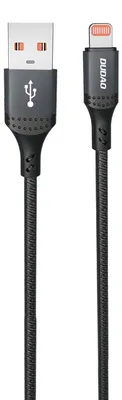 Obrázok produktu pre Kábel Dudao 3A 30W L3Sl Usb-A - Lightning W Oplocie 1,2M - Czarny