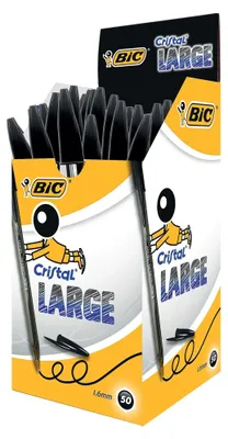 Image de Stift Bic Cristal Large 0,42 mm Schwarz (1 Stück)