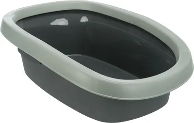 Produktbild von TRIXIE Katzentoilette Carlo - anthrazit/grau-grün - 38 × 17 × 58 cm