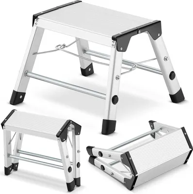 Zdjęcie produktu dla Drabina aluminiowa domowa stołek taboret podnóżek HIGHER ML-401C