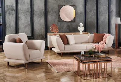 Produktbild von Sofa 3-Sitzer Wohnzimmersofa Polstersofa Relaxsofa Sessel Design-Sofa Sitzmöbel