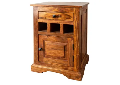 Produktbild von MASSIVMOEBEL24.DE Nachttisch Akazie 46x40x65 honig lackiert OXFORD #268