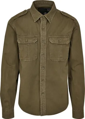 Produktbild von Brandit Vintage Langarm-Shirt Größe 3XL Farbe Oliv