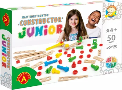 Zdjęcie produktu dla Alexander Mały Konstruktor Junior - 50 Elementów, Kreatywna Zabawa Dla Dzieci Od 4 Lat