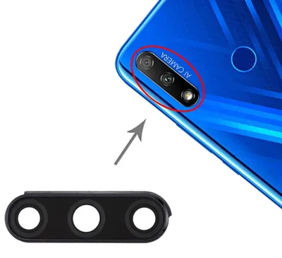 Obrázek produktu pro Objektiv fotoaparátu pro Huawei Honor 9X, černý, náhradní díl, příslušenství pro opravu