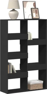 Obrázek produktu pro Maison Exclusive - Knihovna černá 100 x 33 x 155,5 cm kompozitní dřevo