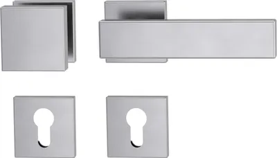 Produktbild von Griffwerk Wechselgarnitur CARLA Square K3-Edelsathl matt - rechts