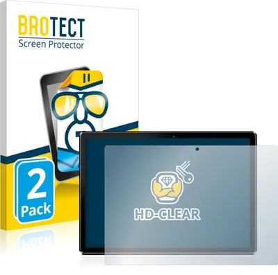 Produktbild von 2x Für Pritom M10 10.1" Schutzfolie BROTECT Displayschutz Display Schutz Folie Klar Transparent
