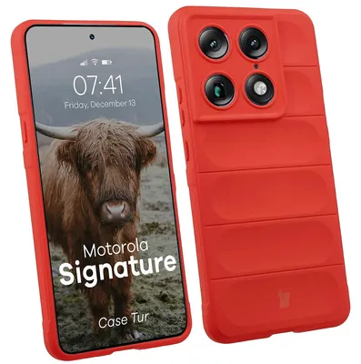 Produktbild von Robuste Handyhülle für Motorola Signature, Bizon Case Tur, Rot