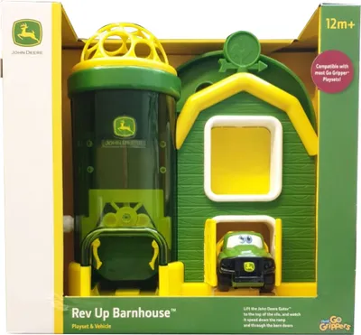 Obrázek produktu pro Farma John Deere s autem v designu Oball, silo s výtahem, stodola pro batolata, chlapce, Bright Starts 10595