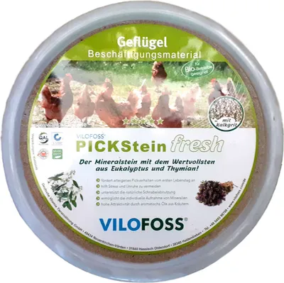Produktbild von Vilofoss Pickstein FRESH 10 kg Pickschale Geflügelfutter Hühner Mineral