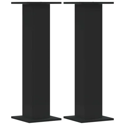 Zdjęcie produktu dla vidaXL Stojak na głośniki 2 szt. czarny 30x30x95 cm materiał drewnopochodny