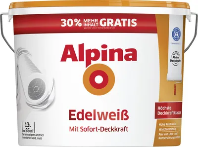 Produktbild von Alpina Wandfarbe Edelweiß 13 L