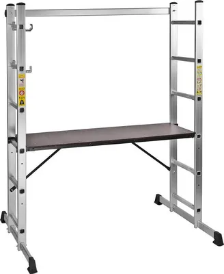 Produktbild von Mehrzweckleiter 3in1 Gerüst Anlegeleiter Stehleiter 2x6