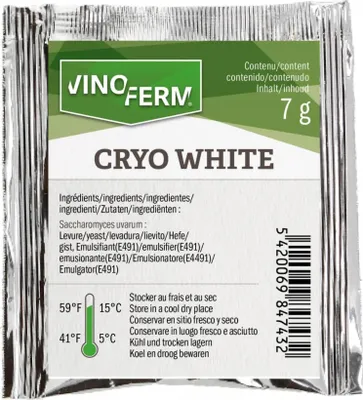 Zdjęcie produktu dla Drożdże winiarskie, suhe Vinoferm Cryo White, 7g