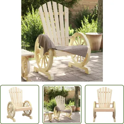 Obrázok produktu pre The Living Store Adirondack záhradné kreslo z masívneho jedľového dreva