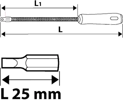 Produktbild von topex flexibler Schraubendreher inkl. Bits